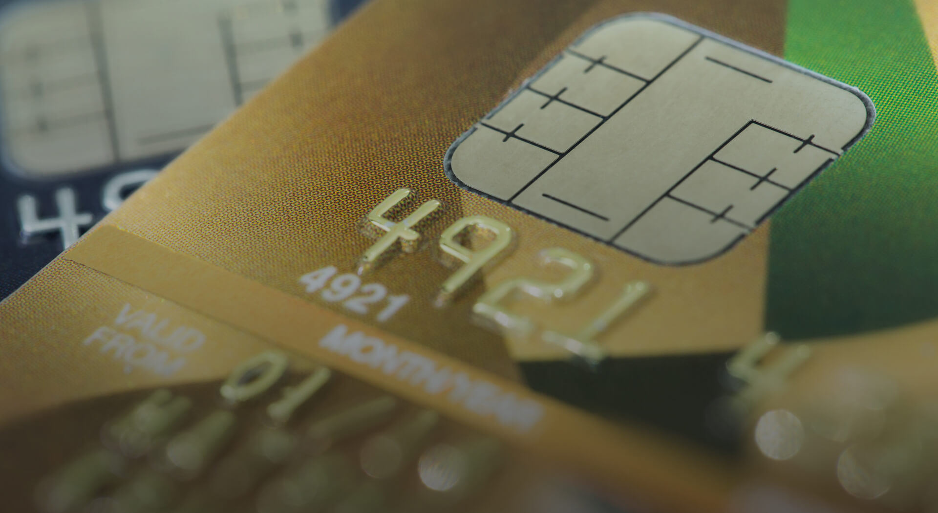 close up of credit card